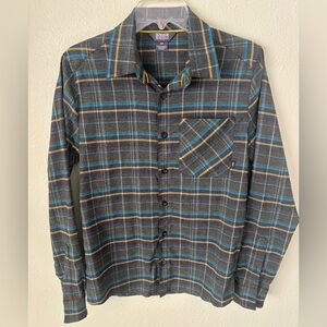 OUTDOOR RESEARCH Kulshan Flannel Green Plaid Long Sleeve Shirt Top Size: Small